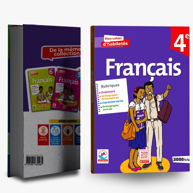 4EME Mon Cahier d'habiletés Français - JD Editions