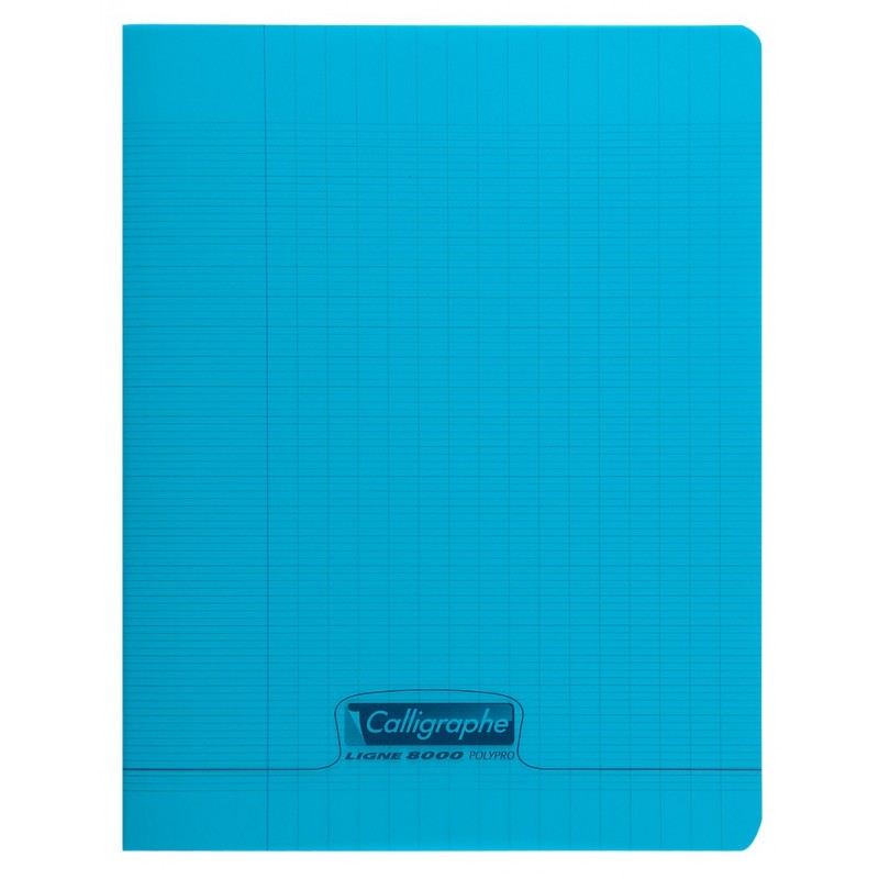 Cahier Polypro 32p 17x22 Bleu (petit format) Calligraphe/Conquérant