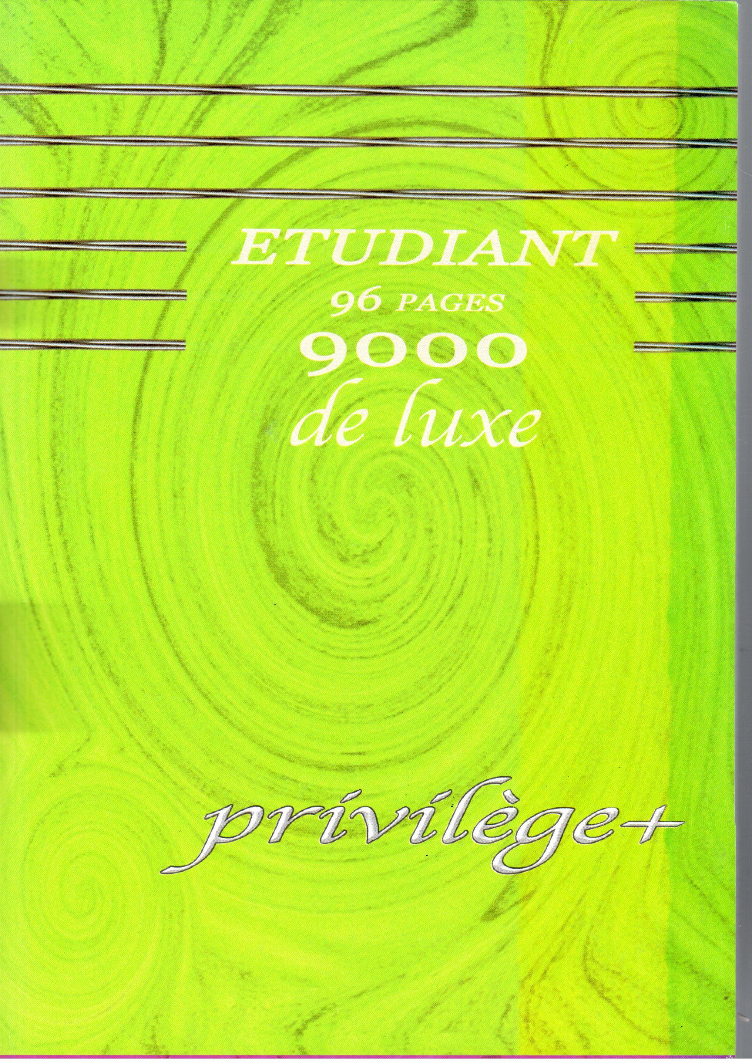 Cahier Etudiant 96p Grds Carreaux Privilège