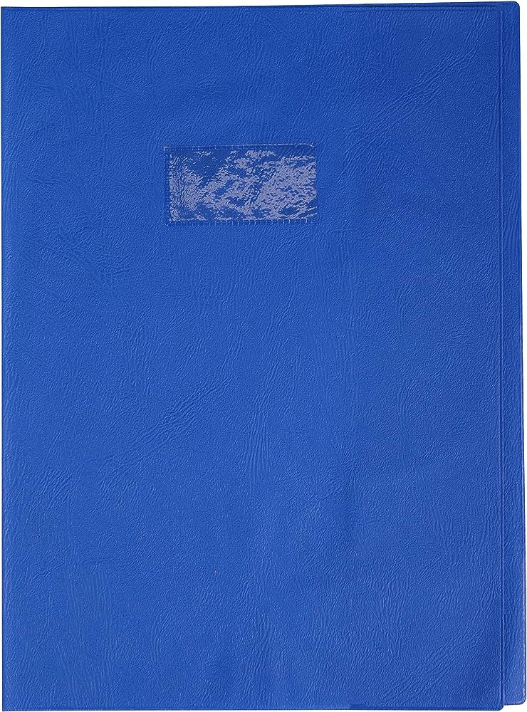 Protège-cahier renforcé bleu 24x32 (Grd format) - Calligraphe