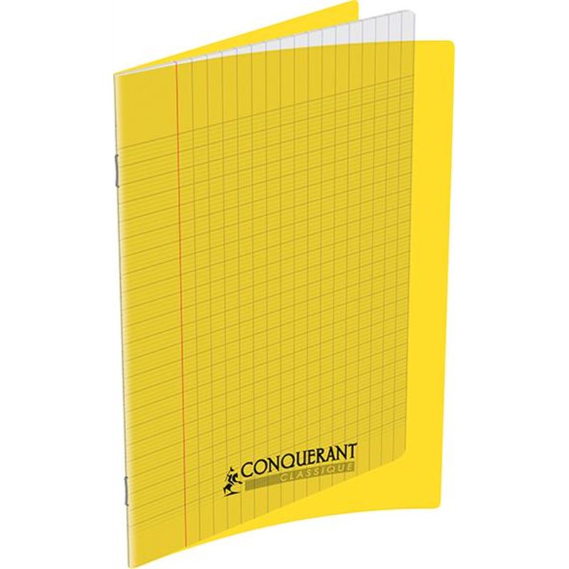 Cahier Polypro 192p 17x22 (petit format) Jaune Calligraphe/Conquérant