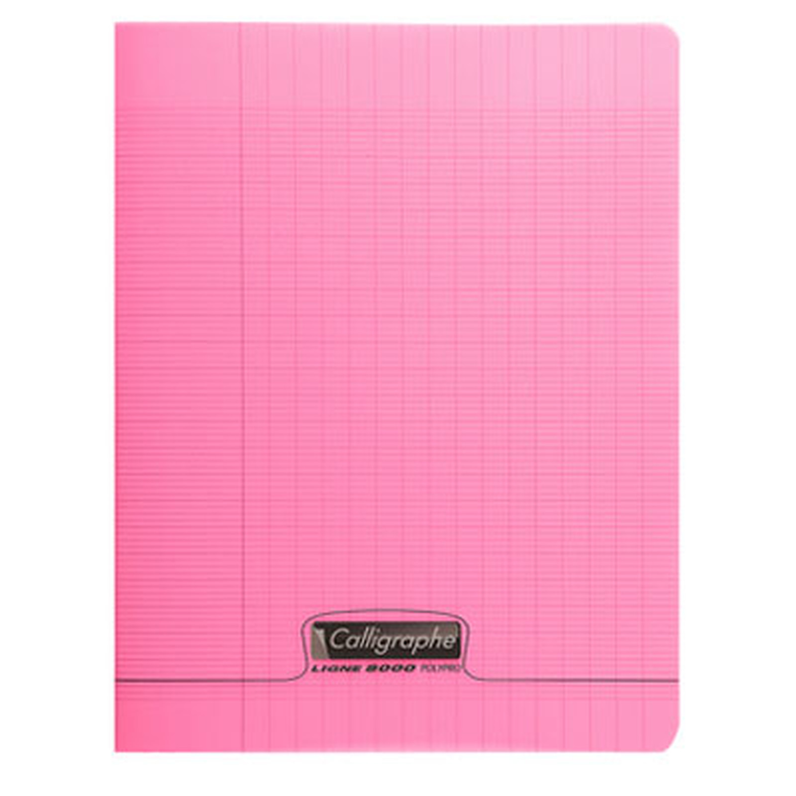 Cahier Polypro 96p 17x22 (Petit format) Rose Calligraphe/Conquérant