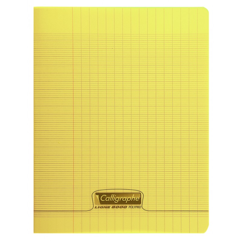 Cahier Polypro 48p 17x22 (petit format) Jaune Calligraphe/Conquérant