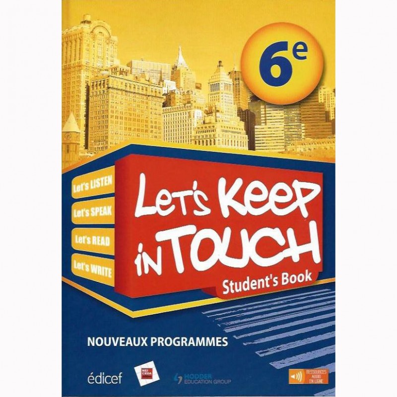 6ème Let's keep in touch Livre - NEI CEDA