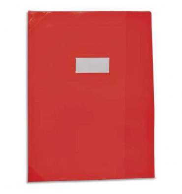 Protège cahier Grand format rouge 24x32