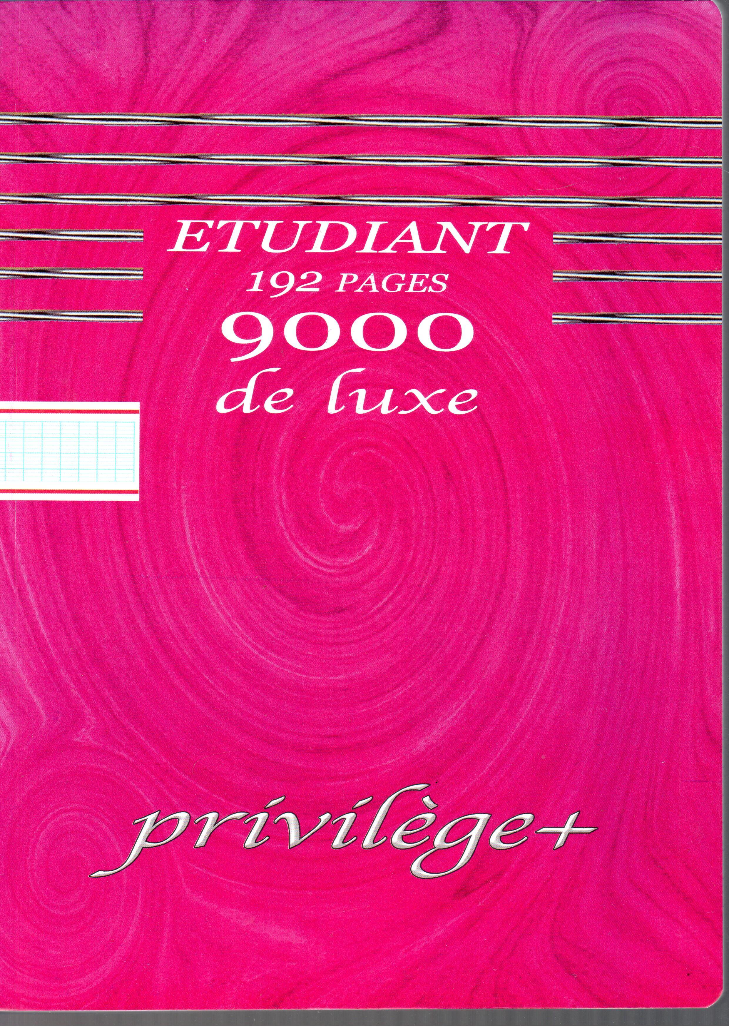 Cahier Etudiant 192p privilège