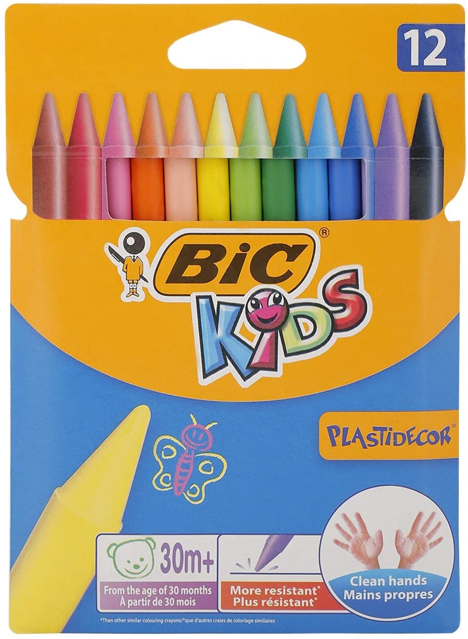 Plastidecor BIC (Paquet de 12 couleurs)