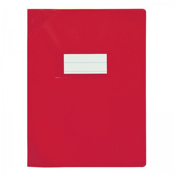 Protège cahier renforcé rouge 17x22 Petit format