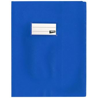 Protège cahier renforcé bleu 17x22 Petit format