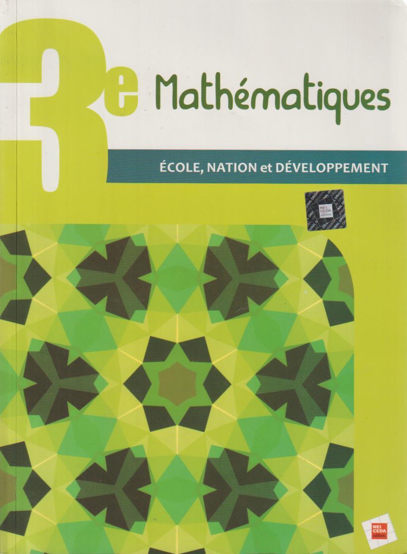 3EME Mathématiques END - NEI CEDA