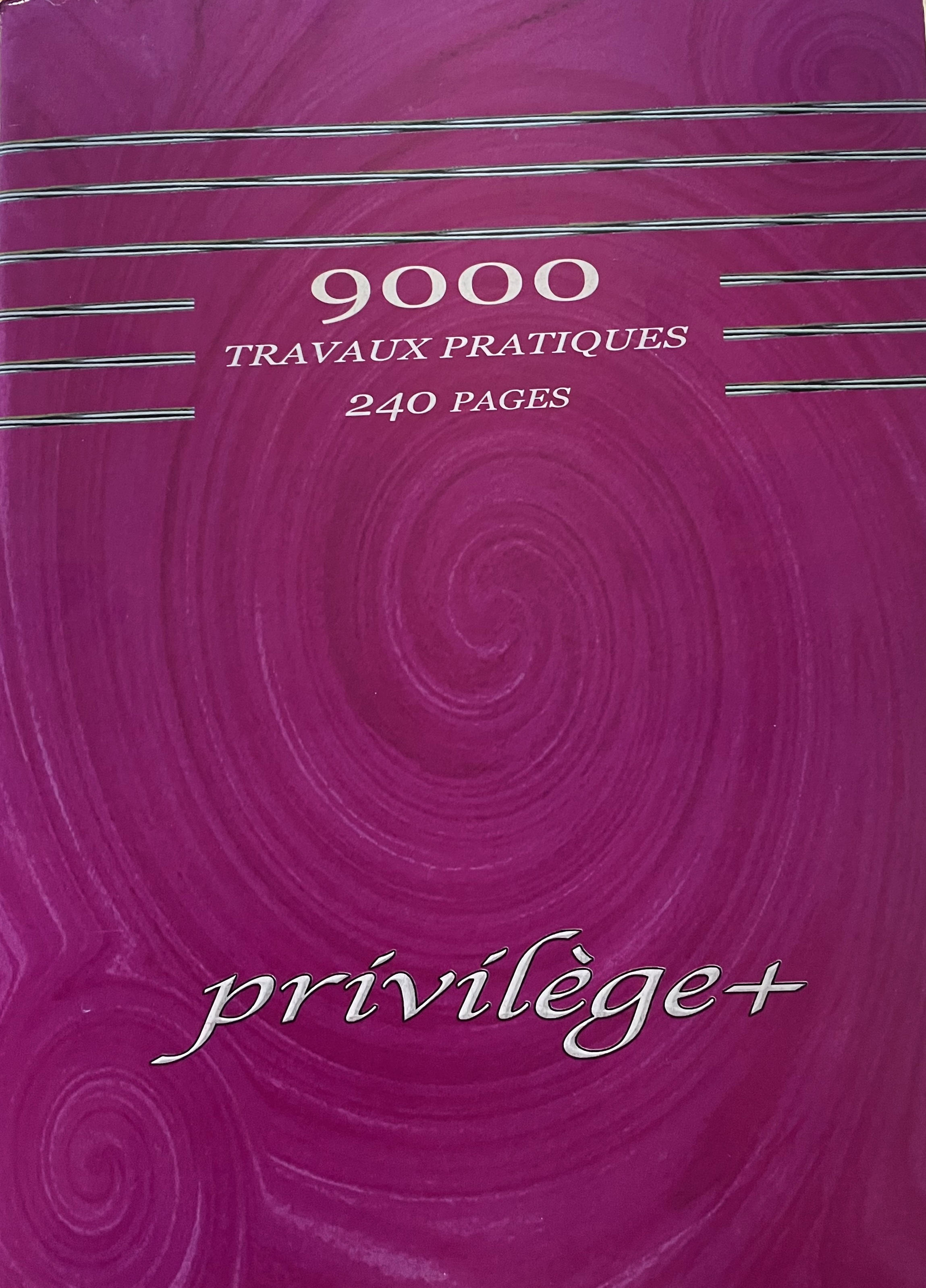 Cahier TP 240 p Grd format 24x32 piqué Privilège